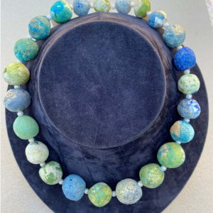 Ocean washed bead necklace,