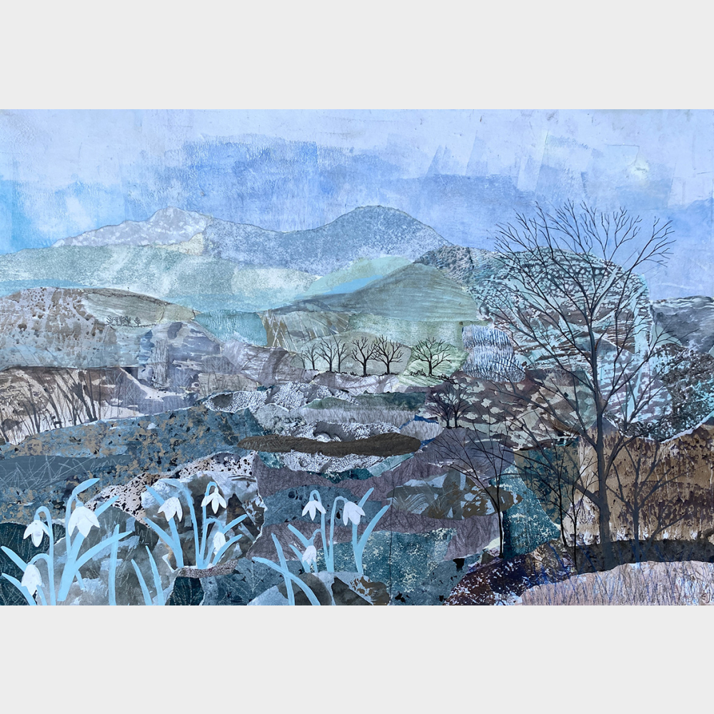 A2 Seasonal Collage - February Snowdrops